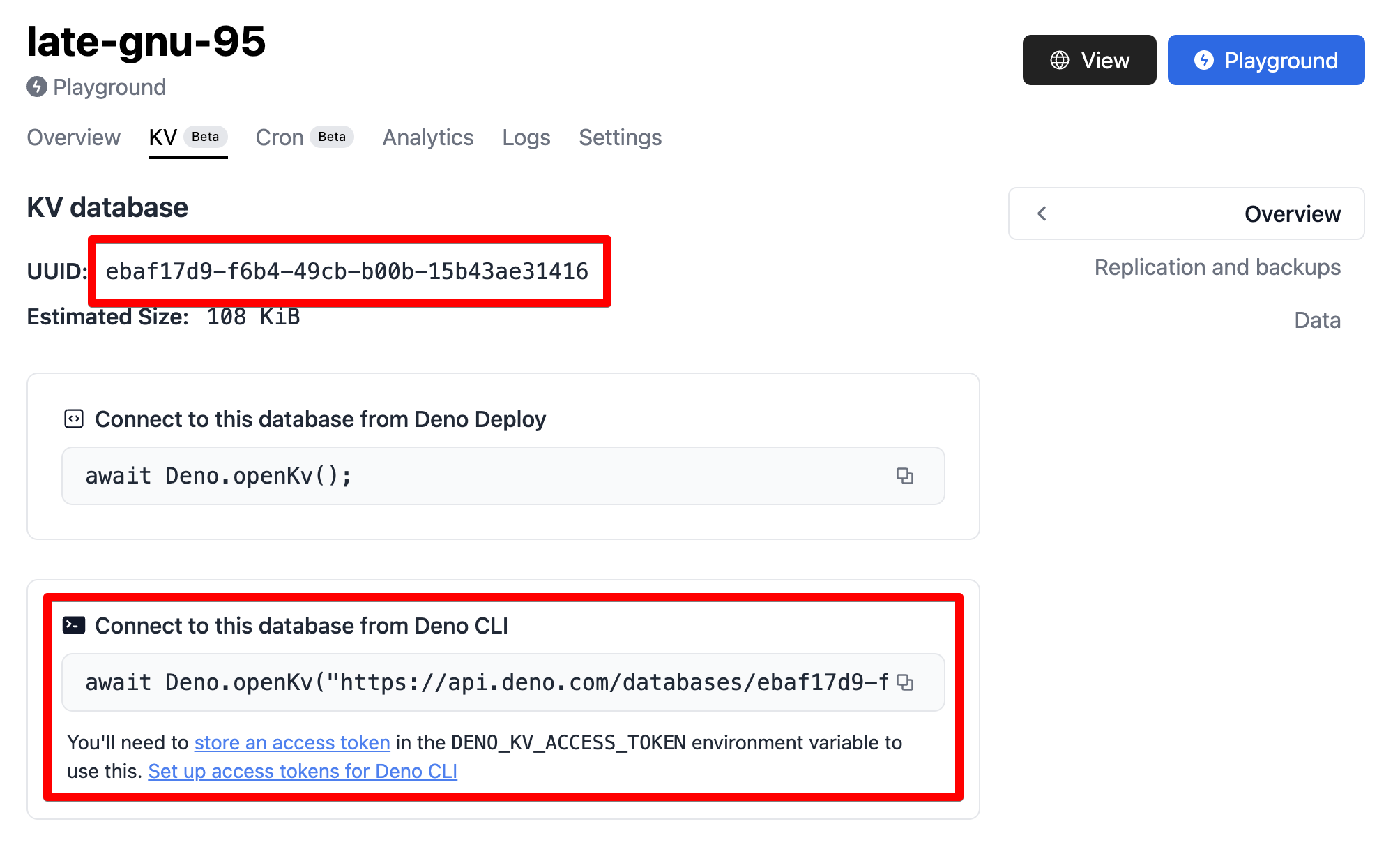 Connection string locations in Deploy